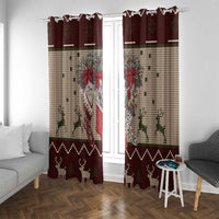 Cat And Sock Christmas Window Curtain Xmas Holiday Patterns - Wonder Print Shop