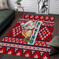 Cat Be Kind Christmas Area Rug Xmas Holiday Patterns - Wonder Print Shop