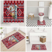 Cat Be Kind Christmas Bathroom Set Xmas Holiday Patterns - Wonder Print Shop