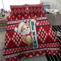 Cat Be Kind Christmas Bedding Set Xmas Holiday Patterns - Wonder Print Shop