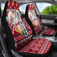 Cat Be Kind Christmas Car Seat Cover Xmas Holiday Patterns - Wonder Print Shop