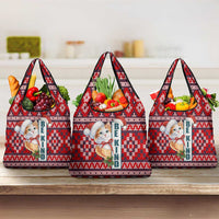 Cat Be Kind Christmas Grocery Bag Xmas Holiday Patterns - Wonder Print Shop