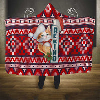Cat Be Kind Christmas Hooded Blanket Xmas Holiday Patterns - Wonder Print Shop