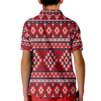 Cat Be Kind Christmas Kid Polo Shirt Xmas Holiday Patterns - Wonder Print Shop