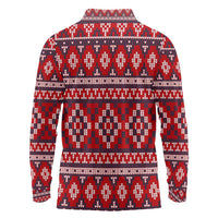 Cat Be Kind Christmas Long Sleeve Polo Shirt Xmas Holiday Patterns - Wonder Print Shop