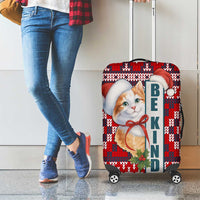 Cat Be Kind Christmas Luggage Cover Xmas Holiday Patterns - Wonder Print Shop