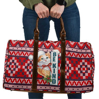 Cat Be Kind Christmas Travel Bag Xmas Holiday Patterns - Wonder Print Shop