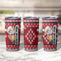 Cat Be Kind Christmas Tumbler Cup Xmas Holiday Patterns - Wonder Print Shop