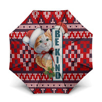 Cat Be Kind Christmas Umbrella Xmas Holiday Patterns - Wonder Print Shop