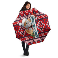Cat Be Kind Christmas Umbrella Xmas Holiday Patterns - Wonder Print Shop
