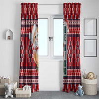 Cat Be Kind Christmas Window Curtain Xmas Holiday Patterns - Wonder Print Shop