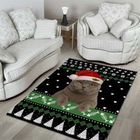 Cat Be Nice Christmas Area Rug Xmas Holiday Patterns - Wonder Print Shop