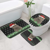 Cat Be Nice Christmas Bathroom Set Xmas Holiday Patterns - Wonder Print Shop