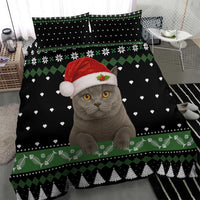 Cat Be Nice Christmas Bedding Set Xmas Holiday Patterns - Wonder Print Shop