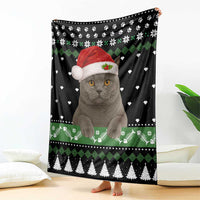 Cat Be Nice Christmas Blanket Xmas Holiday Patterns - Wonder Print Shop