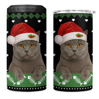 Cat Be Nice Christmas 4 in 1 Can Cooler Tumbler Xmas Holiday Patterns - Wonder Print Shop