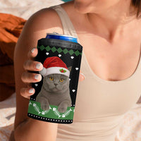 Cat Be Nice Christmas 4 in 1 Can Cooler Tumbler Xmas Holiday Patterns - Wonder Print Shop