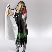 Cat Be Nice Christmas Hooded Blanket Xmas Holiday Patterns - Wonder Print Shop