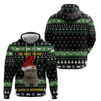Cat Be Nice Christmas Hoodie Xmas Holiday Patterns - Wonder Print Shop