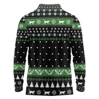 Cat Be Nice Christmas Long Sleeve Polo Shirt Xmas Holiday Patterns - Wonder Print Shop