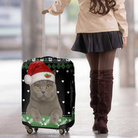 Cat Be Nice Christmas Luggage Cover Xmas Holiday Patterns - Wonder Print Shop