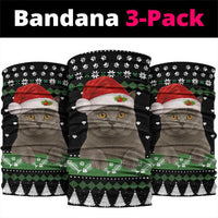Cat Be Nice Christmas Neck Gaiter Xmas Holiday Patterns - Wonder Print Shop