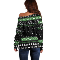 Cat Be Nice Christmas Off Shoulder Sweater Xmas Holiday Patterns - Wonder Print Shop