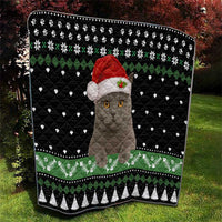 Cat Be Nice Christmas Quilt Xmas Holiday Patterns - Wonder Print Shop