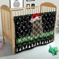 Cat Be Nice Christmas Quilt Xmas Holiday Patterns - Wonder Print Shop