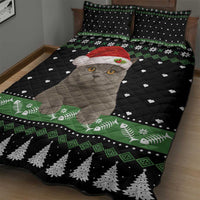 Cat Be Nice Christmas Quilt Bed Set Xmas Holiday Patterns - Wonder Print Shop