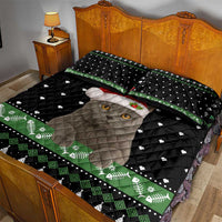 Cat Be Nice Christmas Quilt Bed Set Xmas Holiday Patterns - Wonder Print Shop