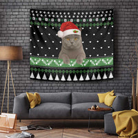 Cat Be Nice Christmas Tapestry Xmas Holiday Patterns - Wonder Print Shop