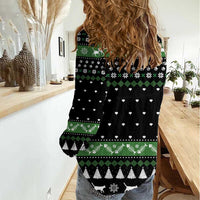 Cat Be Nice Christmas Women Casual Shirt Xmas Holiday Patterns - Wonder Print Shop