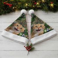 Cat Christmas Tree Christmas Santa Hat Xmas Holiday Patterns - Wonder Print Shop