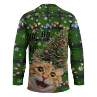 Cat Christmas Tree Hockey Jersey Xmas Holiday Patterns - Wonder Print Shop