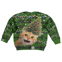 Cat Christmas Tree Kid Ugly Christmas Sweater Xmas Holiday Patterns - Wonder Print Shop