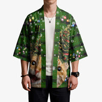 Cat Christmas Tree Kimono Xmas Holiday Patterns - Wonder Print Shop