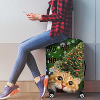 Cat Christmas Tree Luggage Cover Xmas Holiday Patterns - Wonder Print Shop