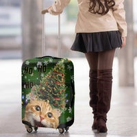 Cat Christmas Tree Luggage Cover Xmas Holiday Patterns - Wonder Print Shop
