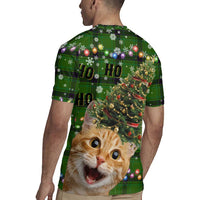 Cat Christmas Tree Rugby Jersey Xmas Holiday Patterns - Wonder Print Shop