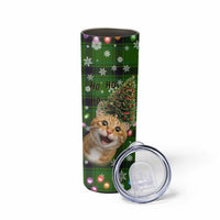 Cat Christmas Tree Skinny Tumbler Xmas Holiday Patterns - Wonder Print Shop