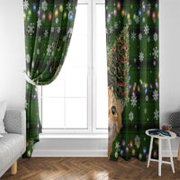 Cat Christmas Tree Window Curtain Xmas Holiday Patterns - Wonder Print Shop