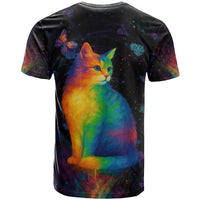 Cat Colorful Christmas T Shirt Xmas Holiday Patterns - Wonder Print Shop