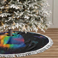 Cat Colorful Christmas Tree Skirt Xmas Holiday Patterns - Wonder Print Shop