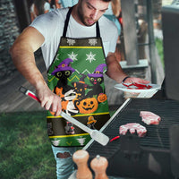 Cat Cute Witcher Noel Christmas Apron Xmas Holiday Patterns - Wonder Print Shop