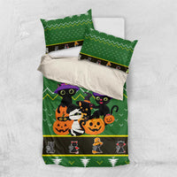 Cat Cute Witcher Noel Christmas Bedding Set Xmas Holiday Patterns - Wonder Print Shop