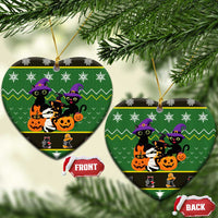 Cat Cute Witcher Noel Christmas Ceramic Ornament Xmas Holiday Patterns - Wonder Print Shop
