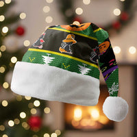 Cat Cute Witcher Noel Christmas Santa Hat Xmas Holiday Patterns - Wonder Print Shop