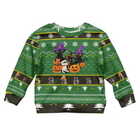 Cat Cute Witcher Noel Christmas Kid Ugly Christmas Sweater Xmas Holiday Patterns - Wonder Print Shop