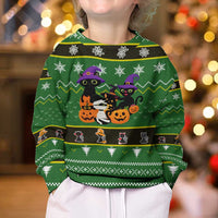 Cat Cute Witcher Noel Christmas Kid Ugly Christmas Sweater Xmas Holiday Patterns - Wonder Print Shop